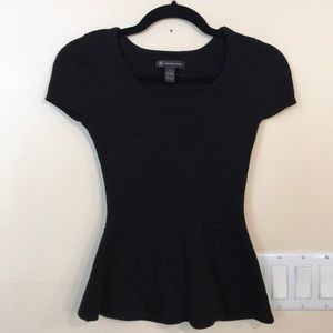 INC Peplum Knit Top
